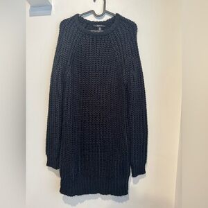 Brunette The Label Black Knit Long Sweater